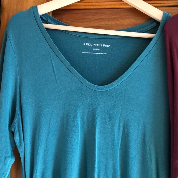 Two Pea in the Pod long sleeve maternity shirts - Picture 2 of 3